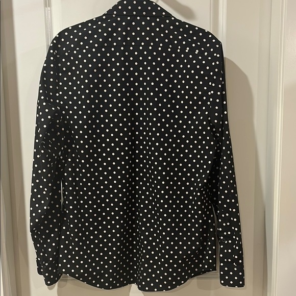Womens size medium, H&M Black Polka Dot blouse - Picture 4 of 8